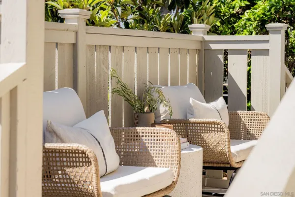 a view of outdoor space with seating space