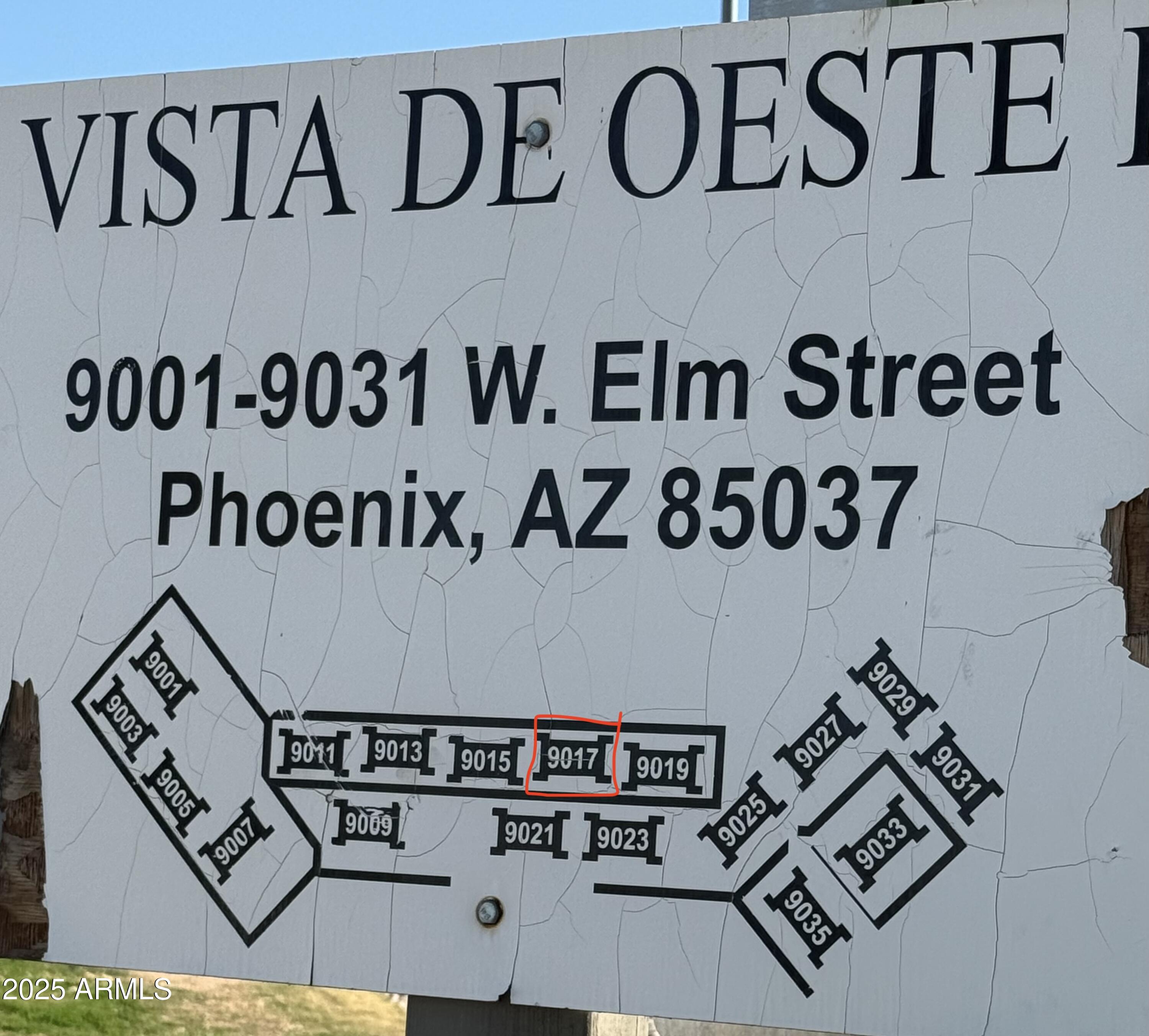 9017 West Elm Street, Unit 6 Phoenix, AZ 85037 - Photo 21 of 21 Map