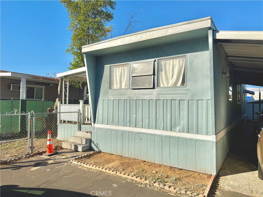 a view of front door of house