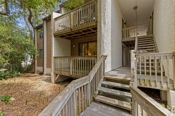 a view of a house with a deck
