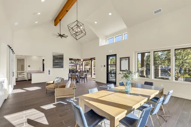 a outdoor space with furniture