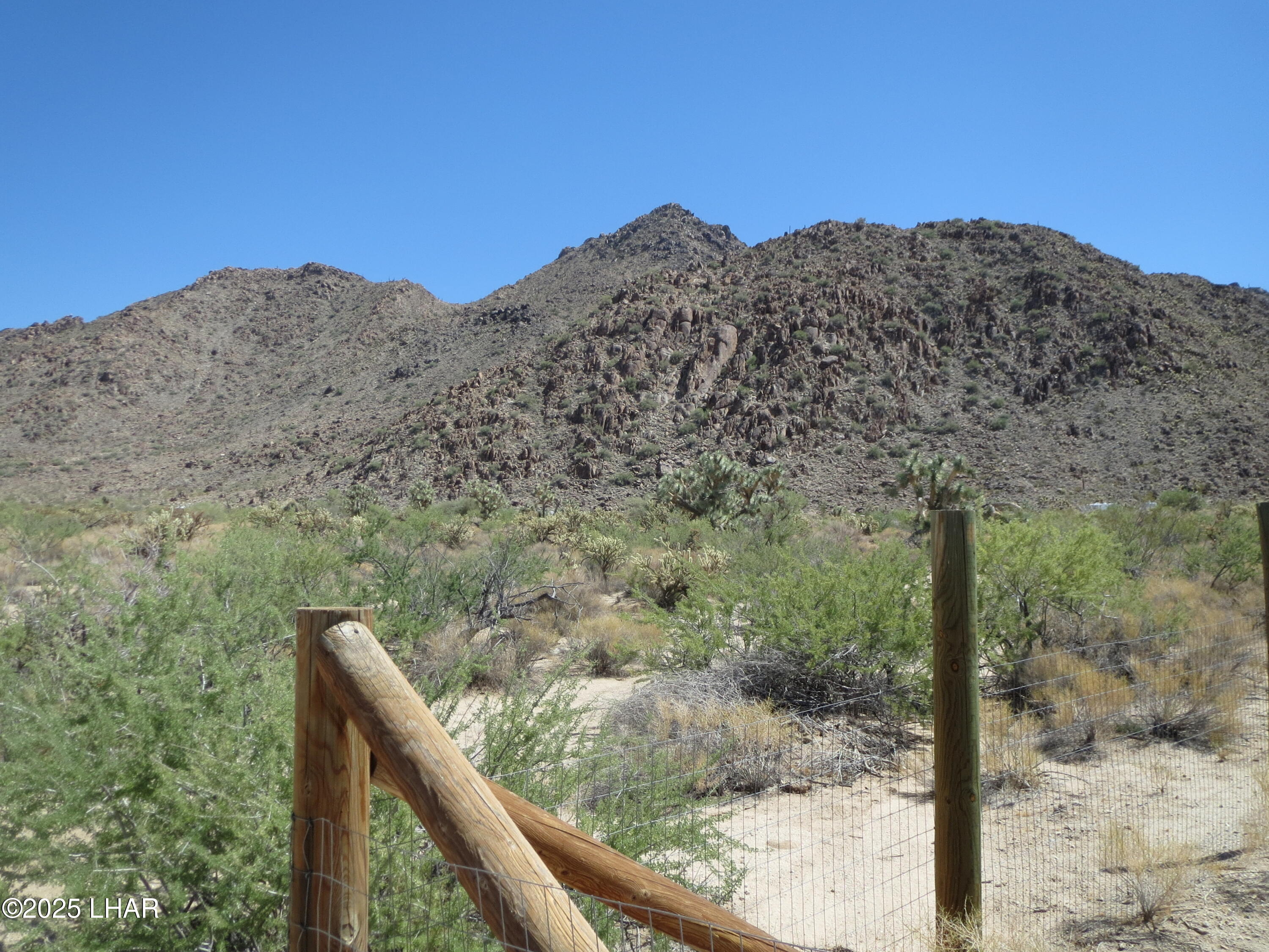 11964 Nolan Road Yucca, AZ 86438 - Photo 4 of 29 Rear Mountain View from corner of property
