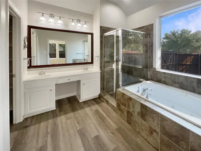 an empty room with a natural light