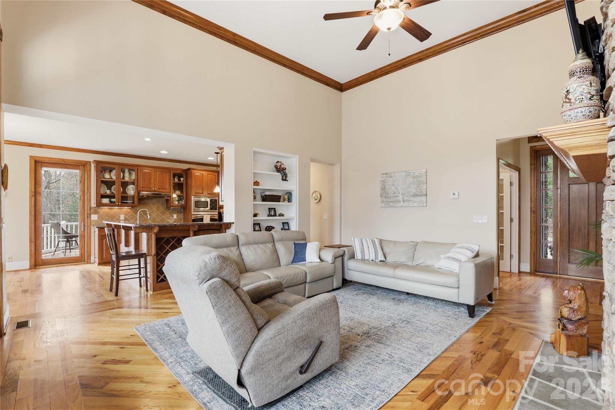 1084 Rocky Headwaters Road Moravian Falls, NC 28654 - Photo 8 of 43 a living room with furniture and view of kitchen