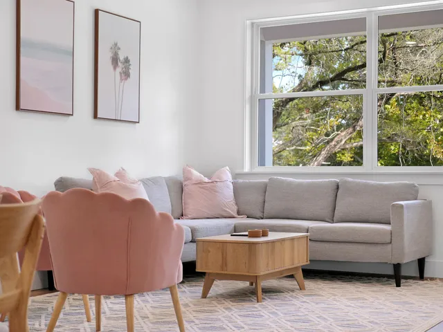 a view of city and ocean