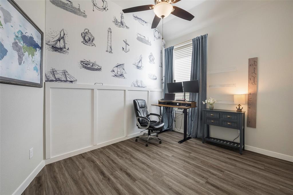 5664 Durst Lane Forney, TX 75126 - Photo 20 of 26 a view of a workspace with furniture and a window