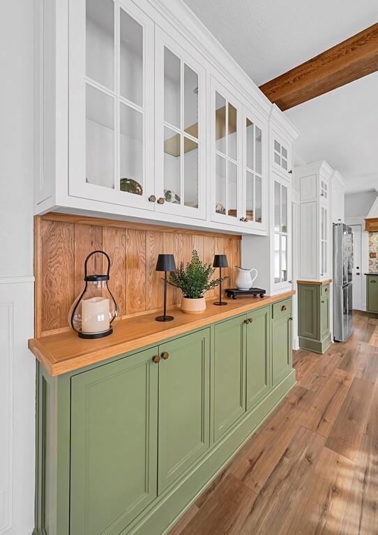 2612 Fort Avenue Waco, TX 76707 - Photo 16 of 40 a kitchen with stainless steel appliances granite countertop a sink and wooden cabinets