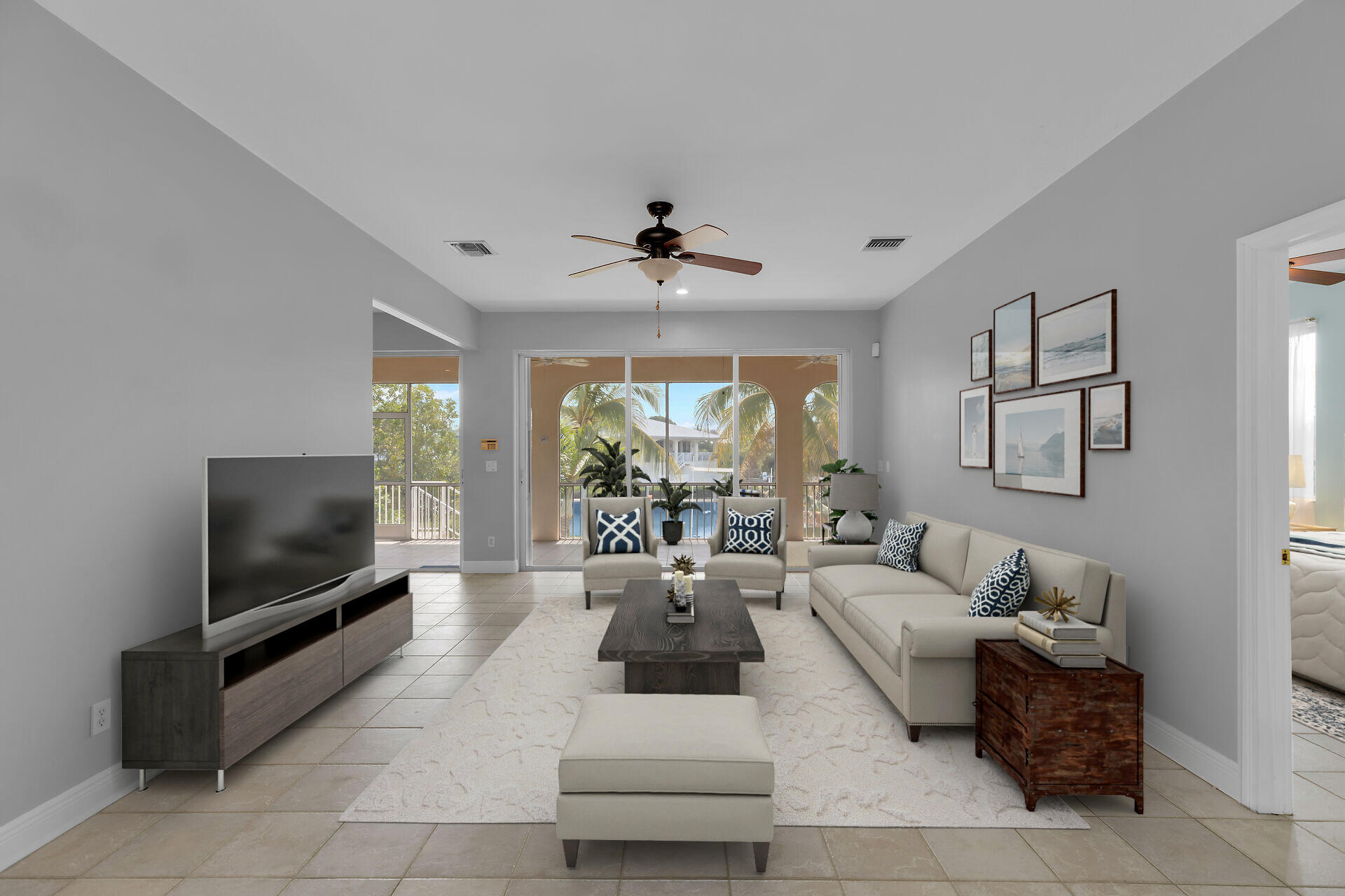 845 Copa D Oro Marathon, FL 33050 - Photo 17 of 41 a living room with furniture and a flat screen tv