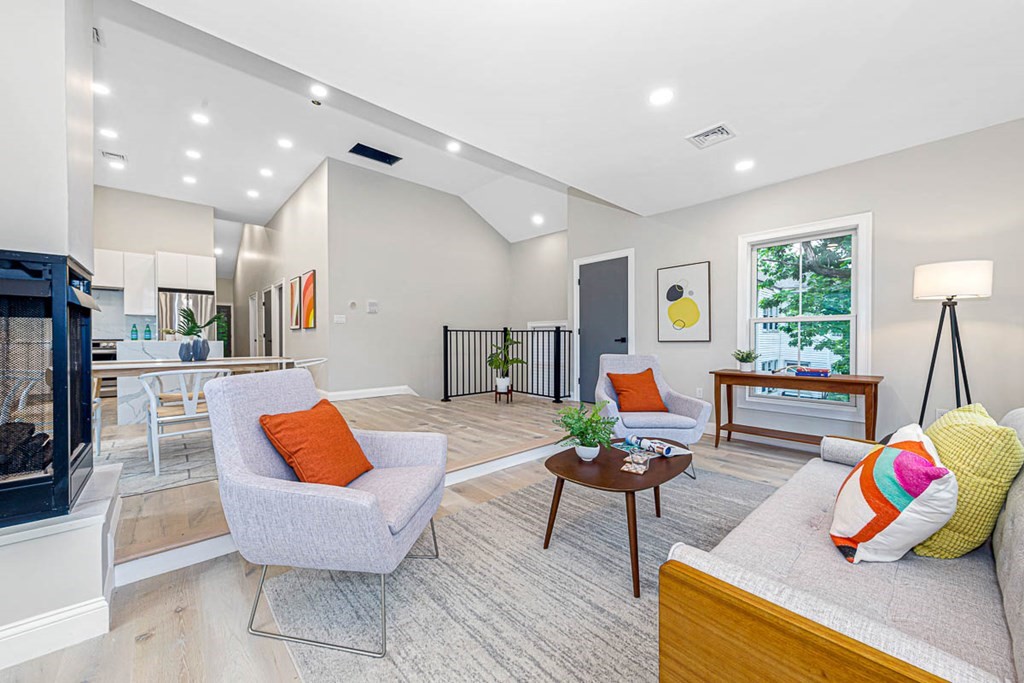 36-38 Johnswood Road Boston, MA 02131 - Photo 30 of 42 a living room with furniture and a flat screen tv
