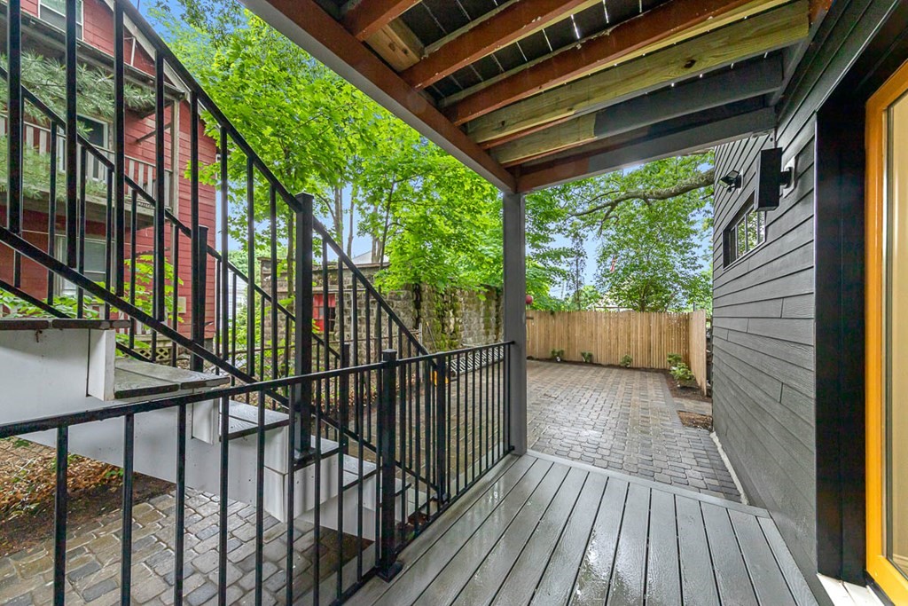 36-38 Johnswood Road Boston, MA 02131 - Photo 3 of 42 a view of balcony with wooden floor
