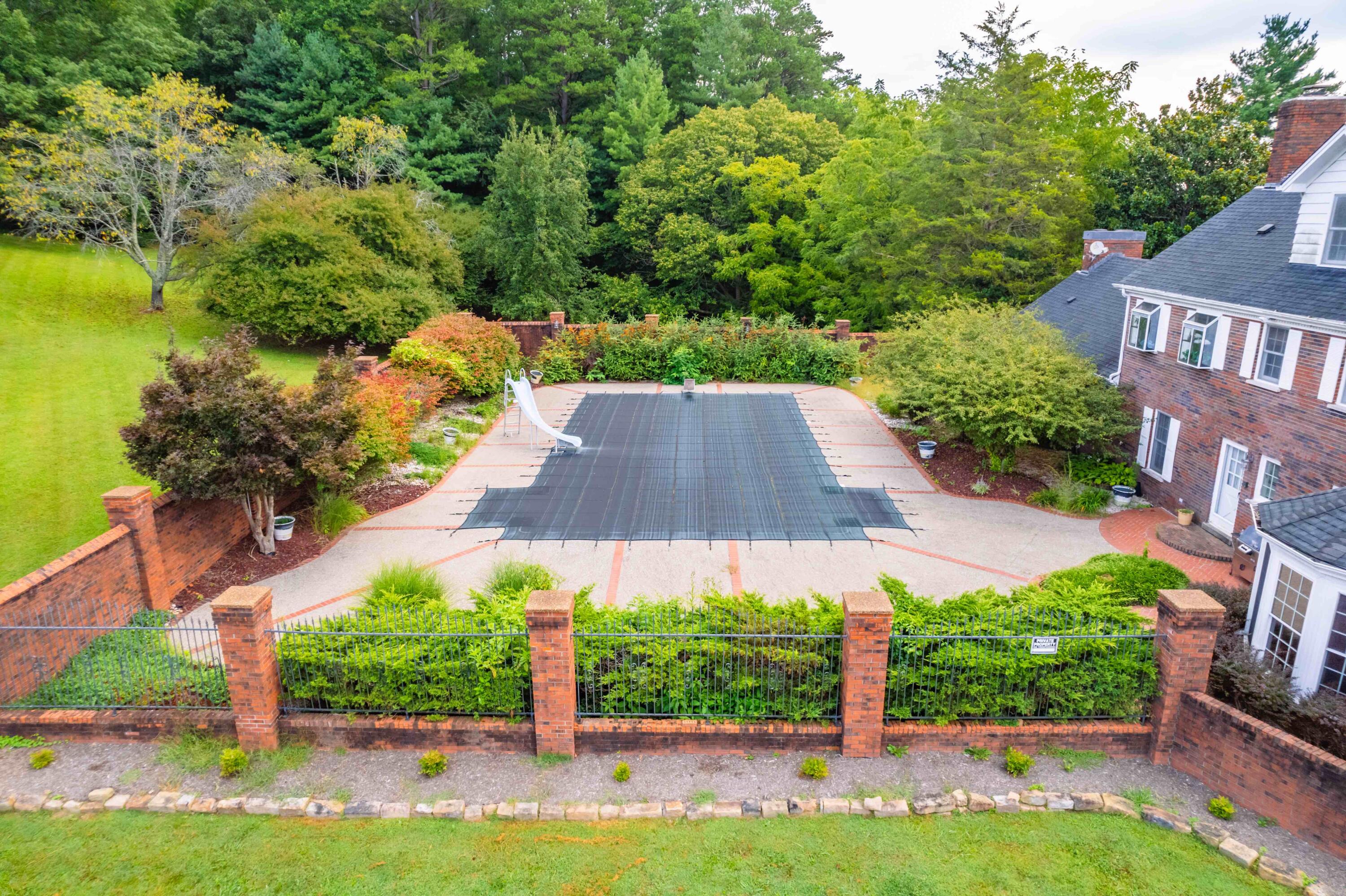 Drone View Pool Area 1
