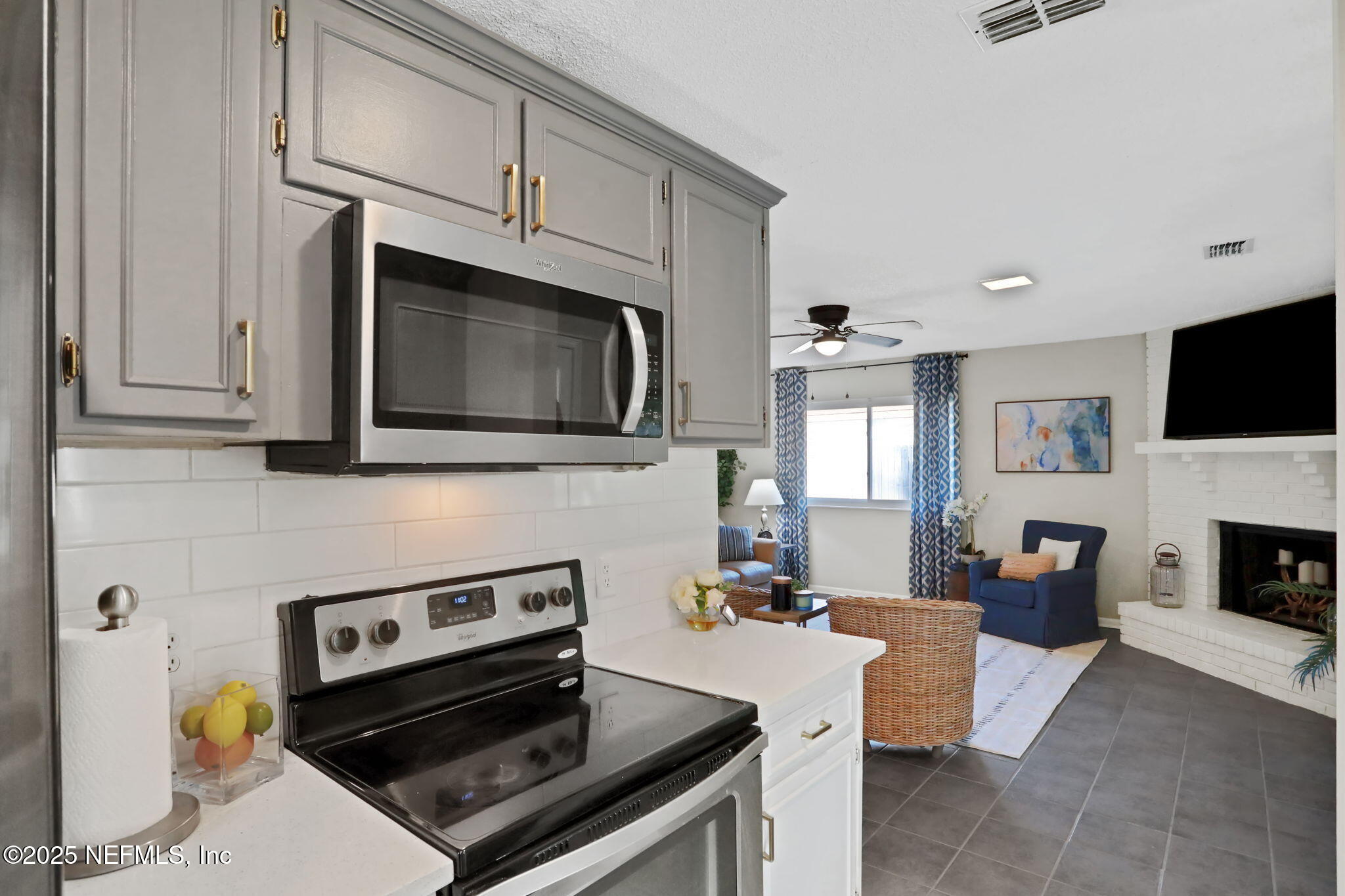 Kitchen Open to Living Room