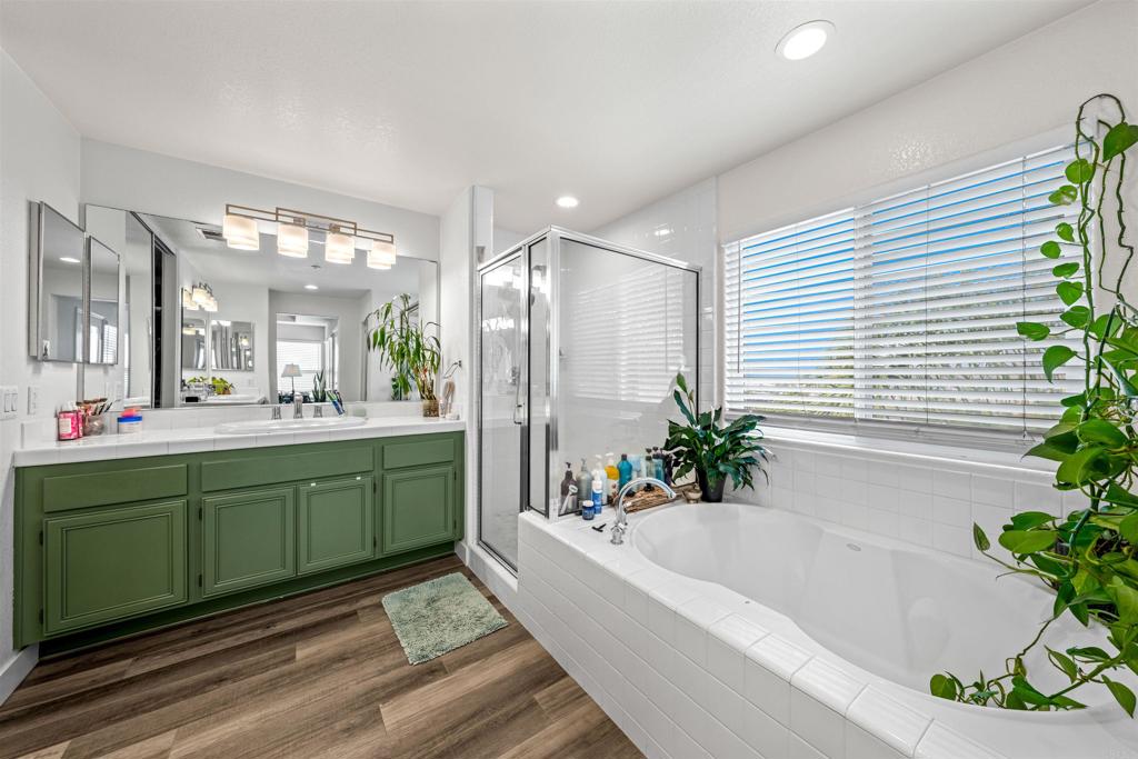 2007 Pleasant Waters Court Spring Valley, CA 91977 - Photo 14 of 22 a bathroom with a bathtub sink and mirror