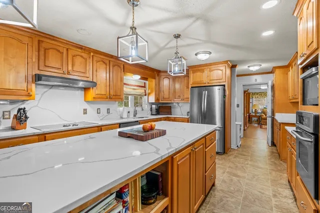 a living room with furniture gym equipment and a flat screen tv