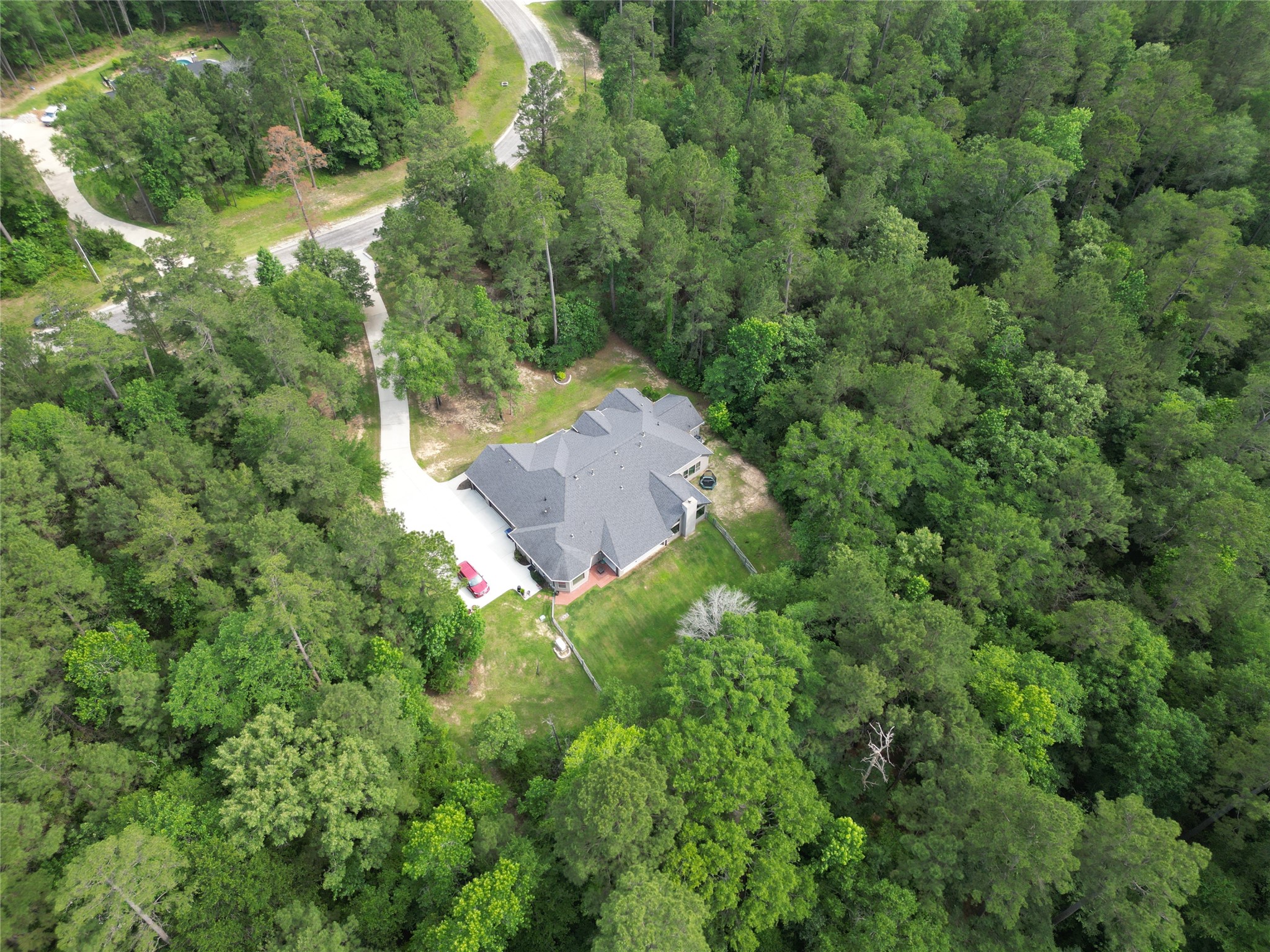 121 Red Hawk Road Huntsville, TX 77340 - Photo 48 of 48 Property to the left in photo is a deeded reserve! No neighbors!