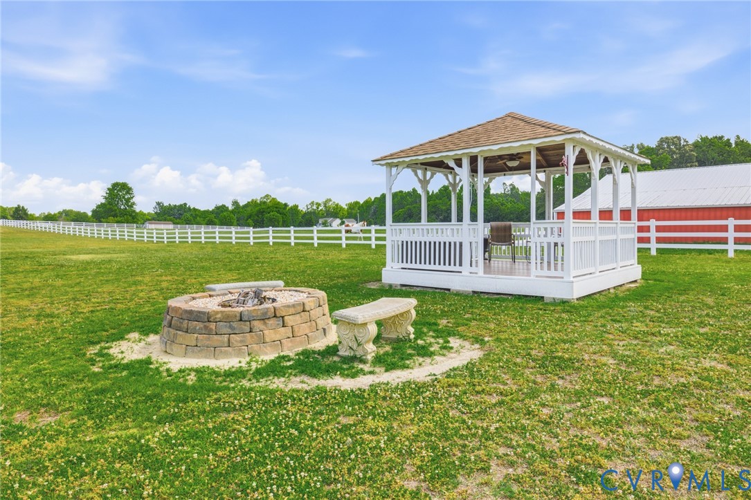 15300 Lebanon Road Spring Grove, VA 23881 - Photo 33 of 41 Beautiful yard with a gazebo
