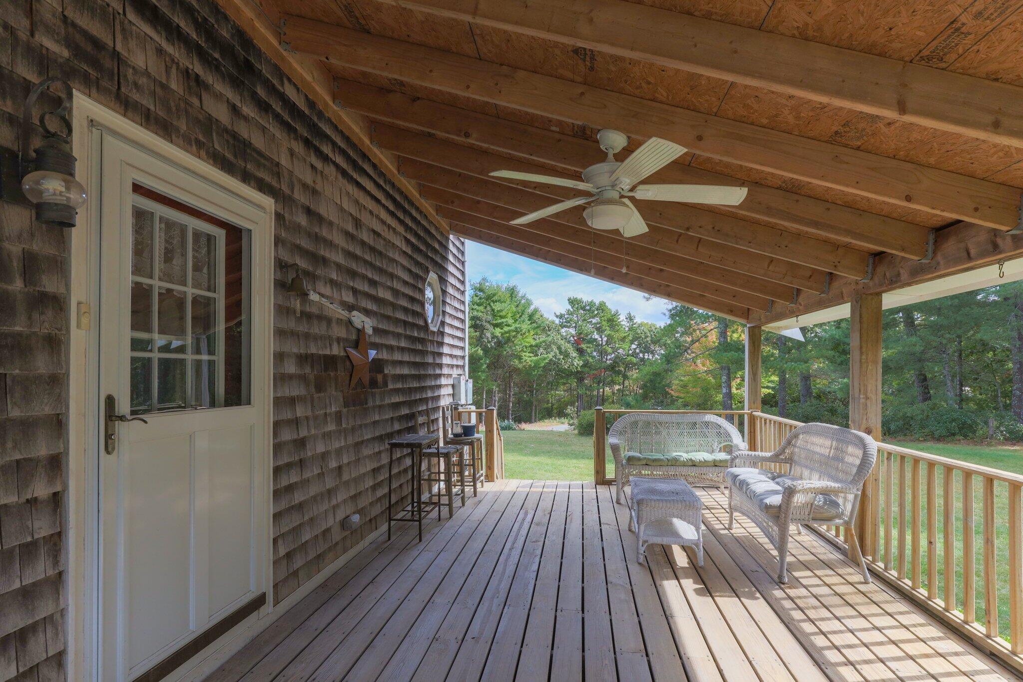 3 Fathom Lane Wareham, MA 02571 - Photo 36 of 57 a porch with seating space