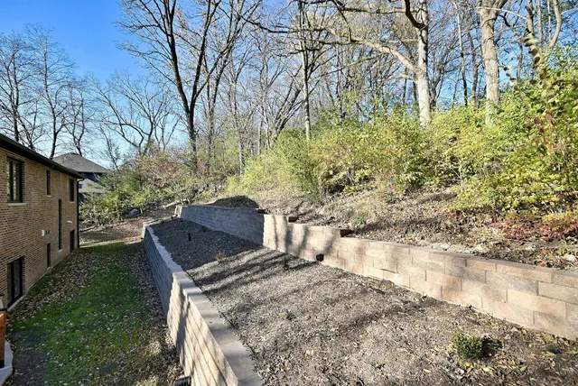 a view of yard with green space