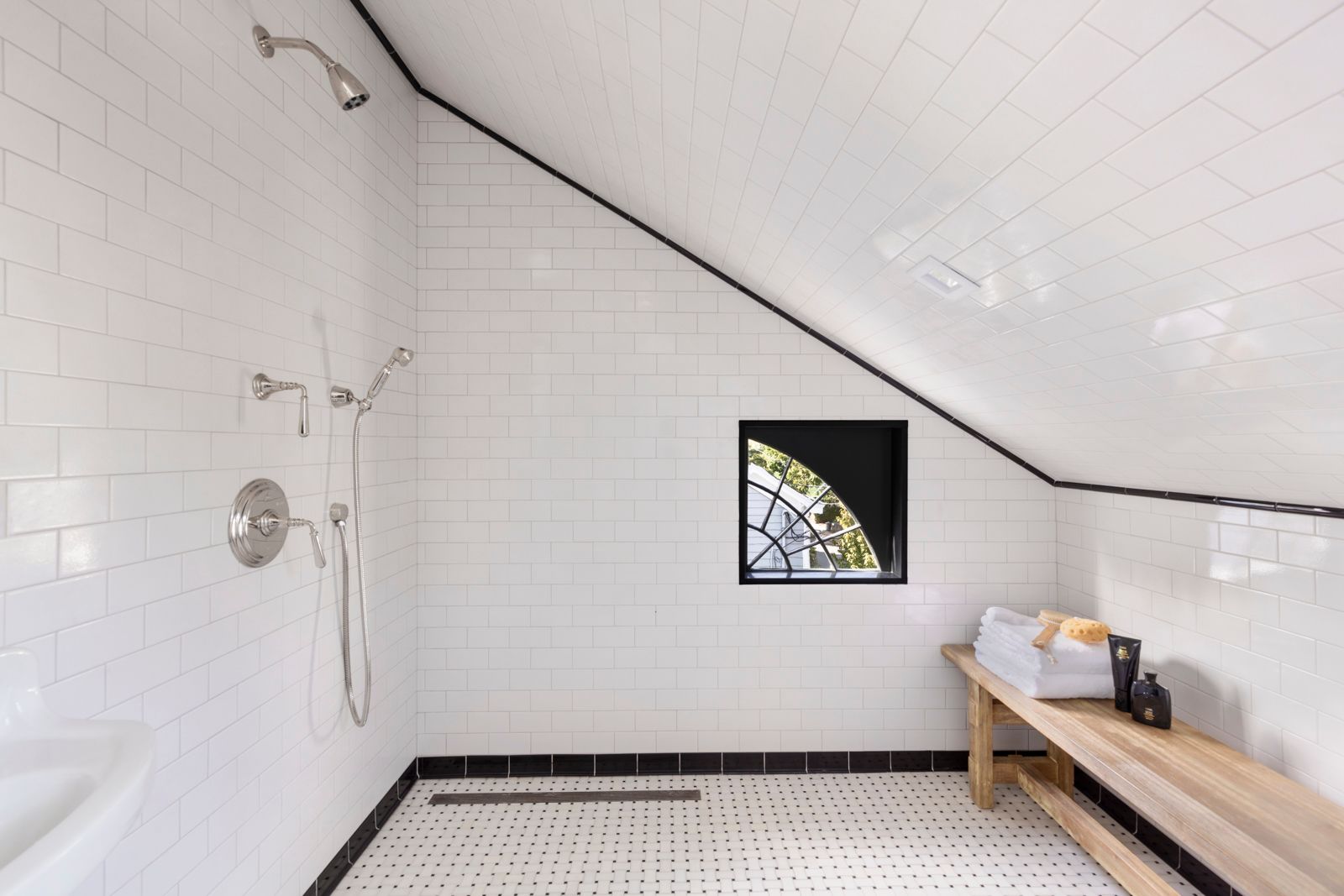 43 Howard Street Sag Harbor, NY 11963 - Photo 22 of 31 a bathroom with a bathtub and shower