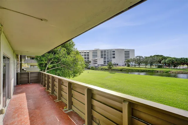 a view of a city from a balcony