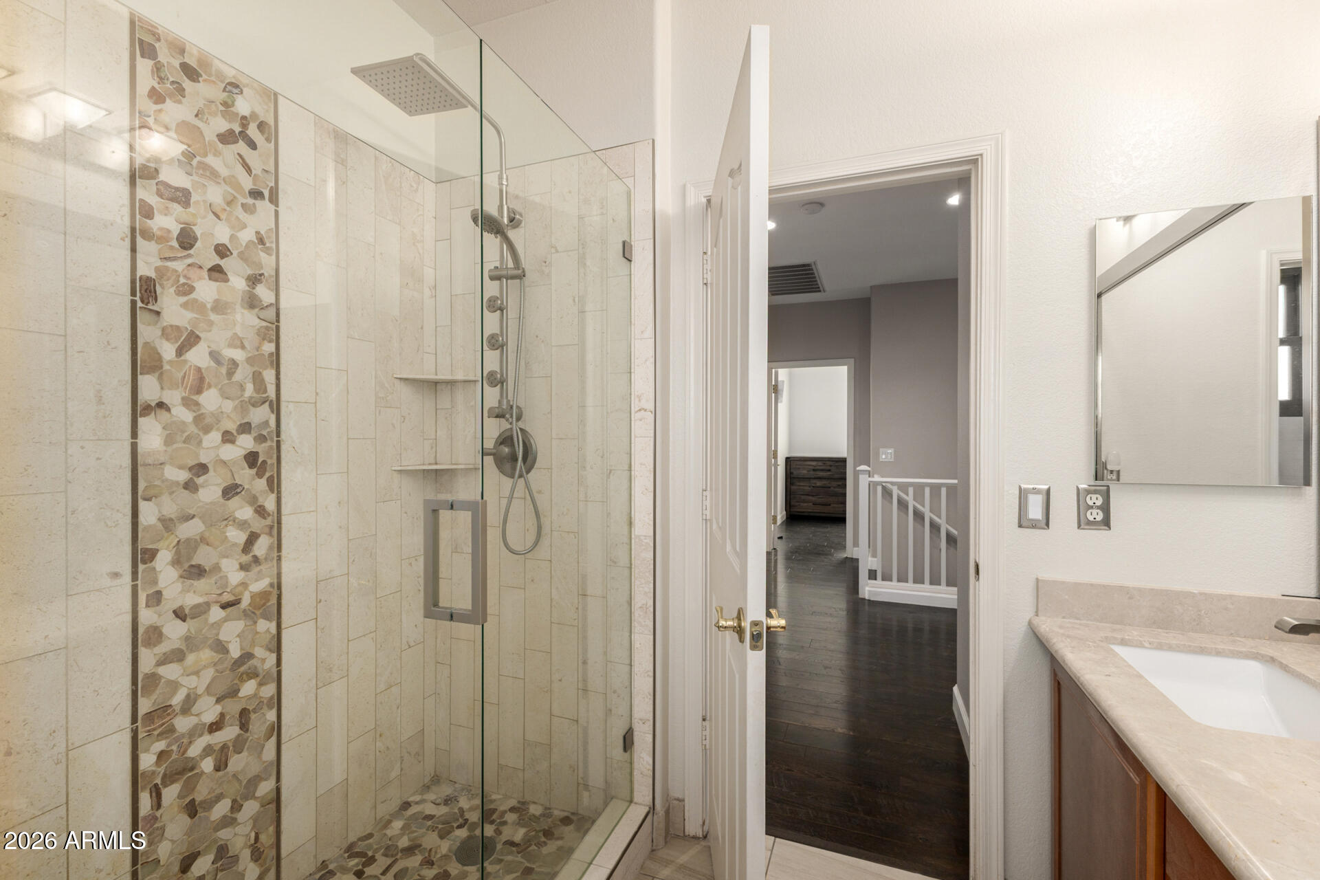 4207 South Cozy Way Gilbert, AZ 85297 - Photo 38 of 58 Bath #3 Custom Tile Shower