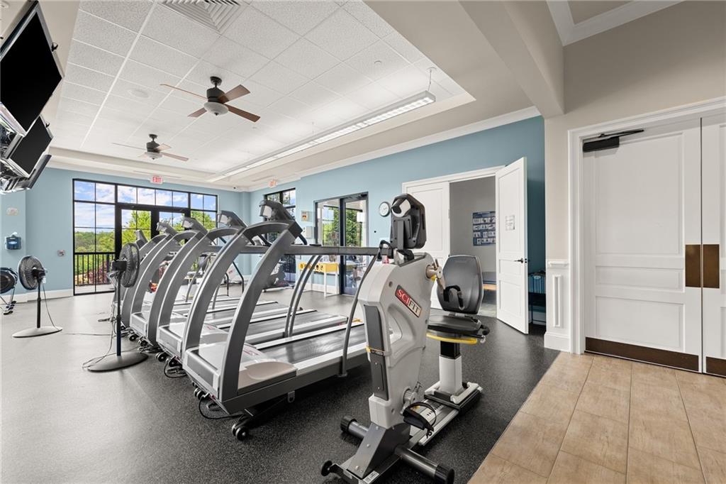 3476 Locust Cove Road Gainesville, GA 30504 - Photo 49 of 71 a view of a room with gym equipment