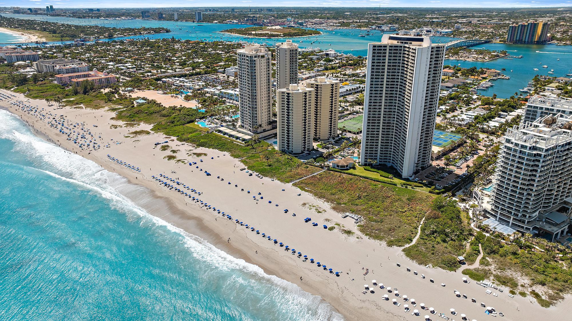 3000 North Ocean Drive, Unit 17D Riviera Beach, FL 33404 - Photo 32 of 34 a city view with tall buildings