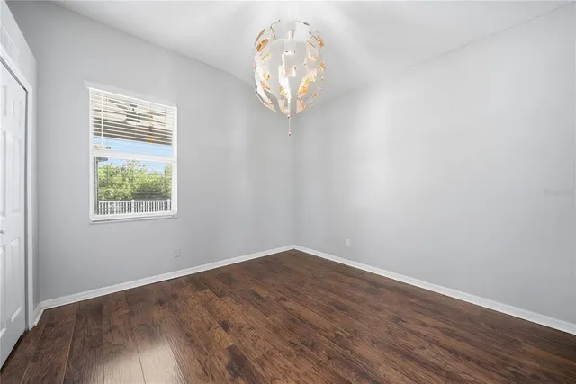 an empty room with window