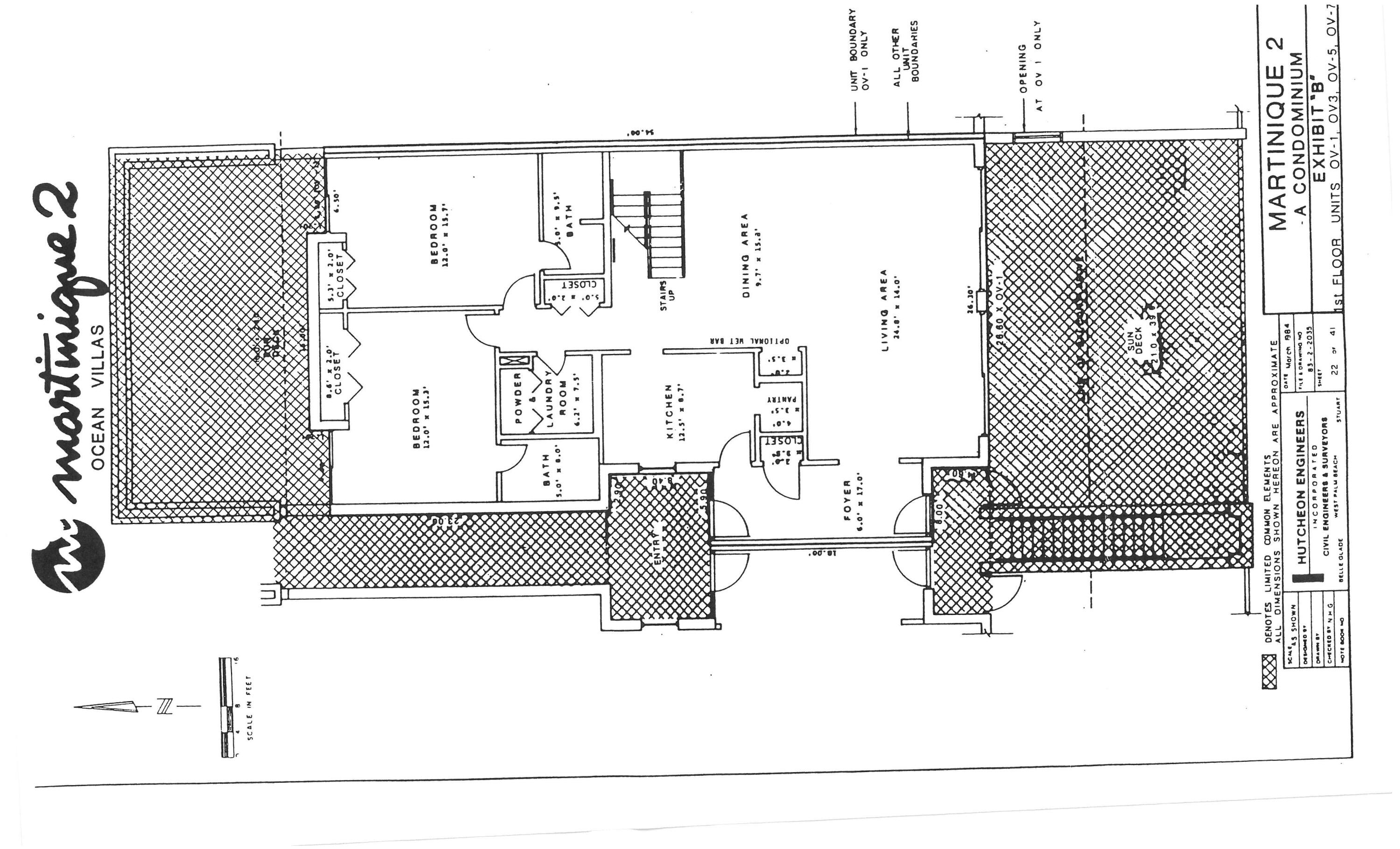 3968 North Ocean Drive, Unit 7 Singer Island, FL 33404 - Photo 45 of 46 Floor plan downstairs