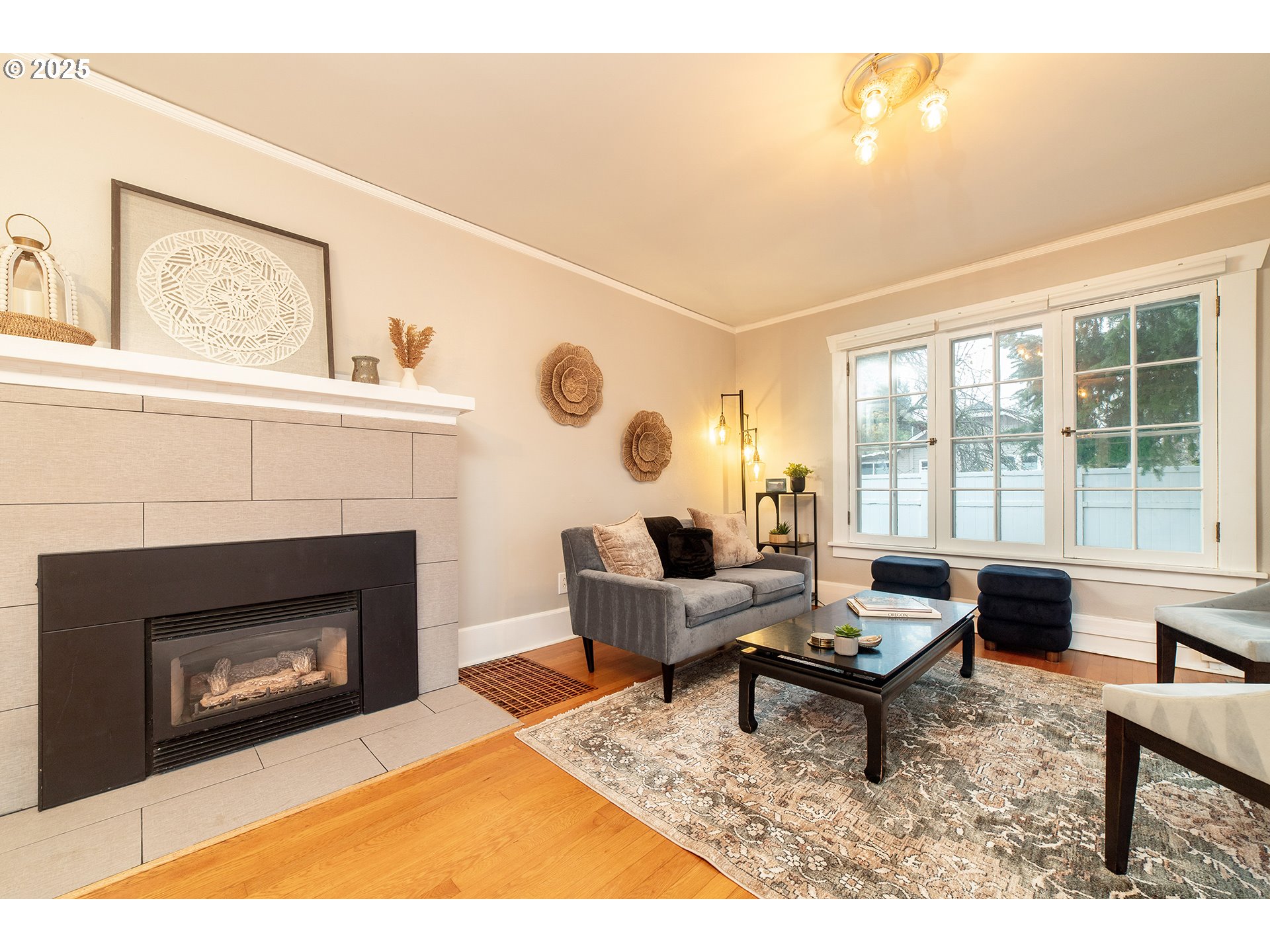 3506 Northeast 78th Avenue Portland, OR 97213 - Photo 3 of 41 a living room with furniture and a fireplace