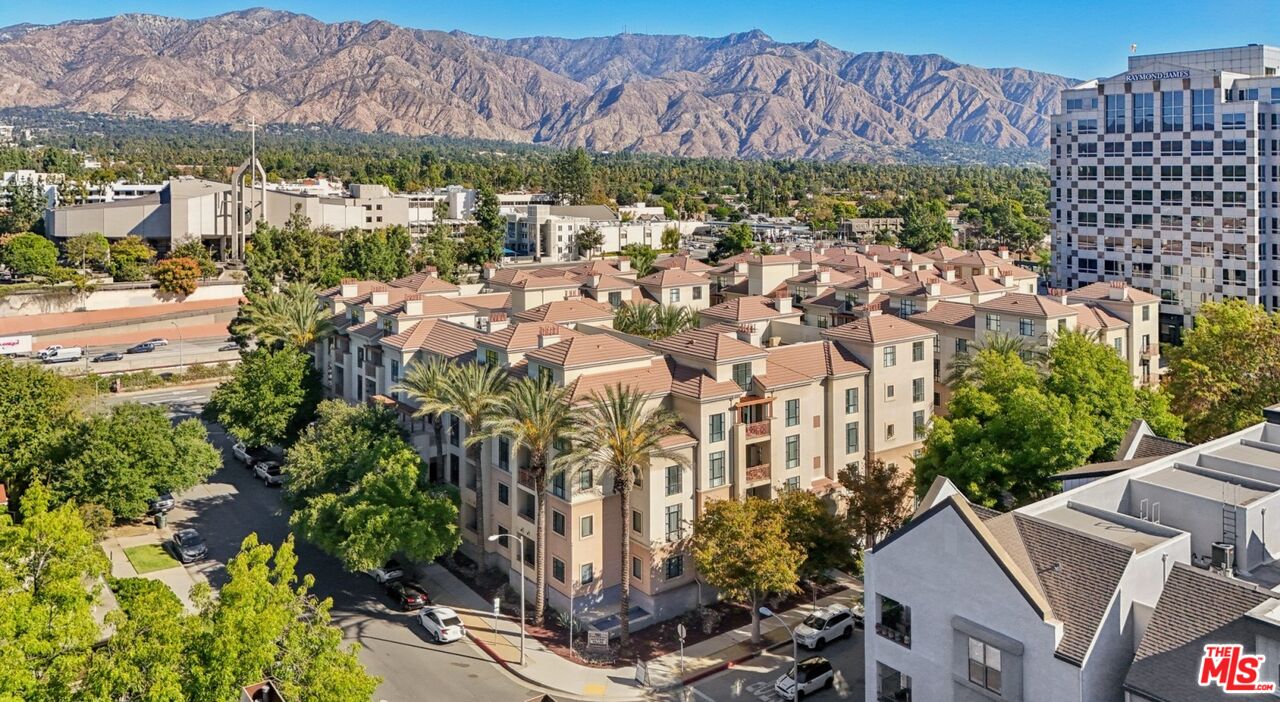 290 North Hudson Avenue, Unit 403W Pasadena, CA 91101 - Photo 3 of 25 a view of a city with a mountain