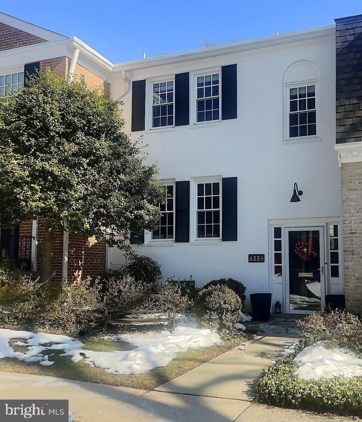 3559 Hamlet Place Chevy Chase, MD 20815 - Photo 22 of 26 a front view of a house with garden