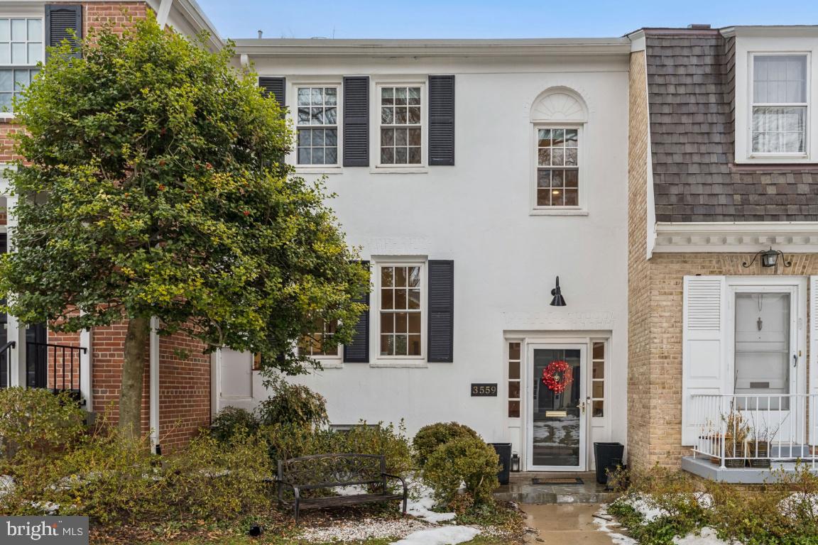 3559 Hamlet Place Chevy Chase, MD 20815 - Photo 23 of 26 a front view of a house with garden
