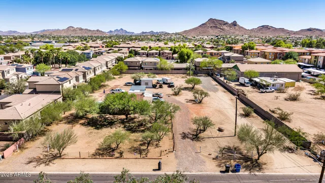an aerial view of a city