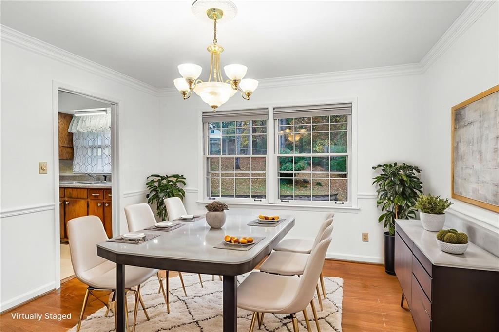 2738 Rainbow Ridge Road Decatur, GA 30034 - Photo 9 of 47 a view of a dining room with furniture window and outside view