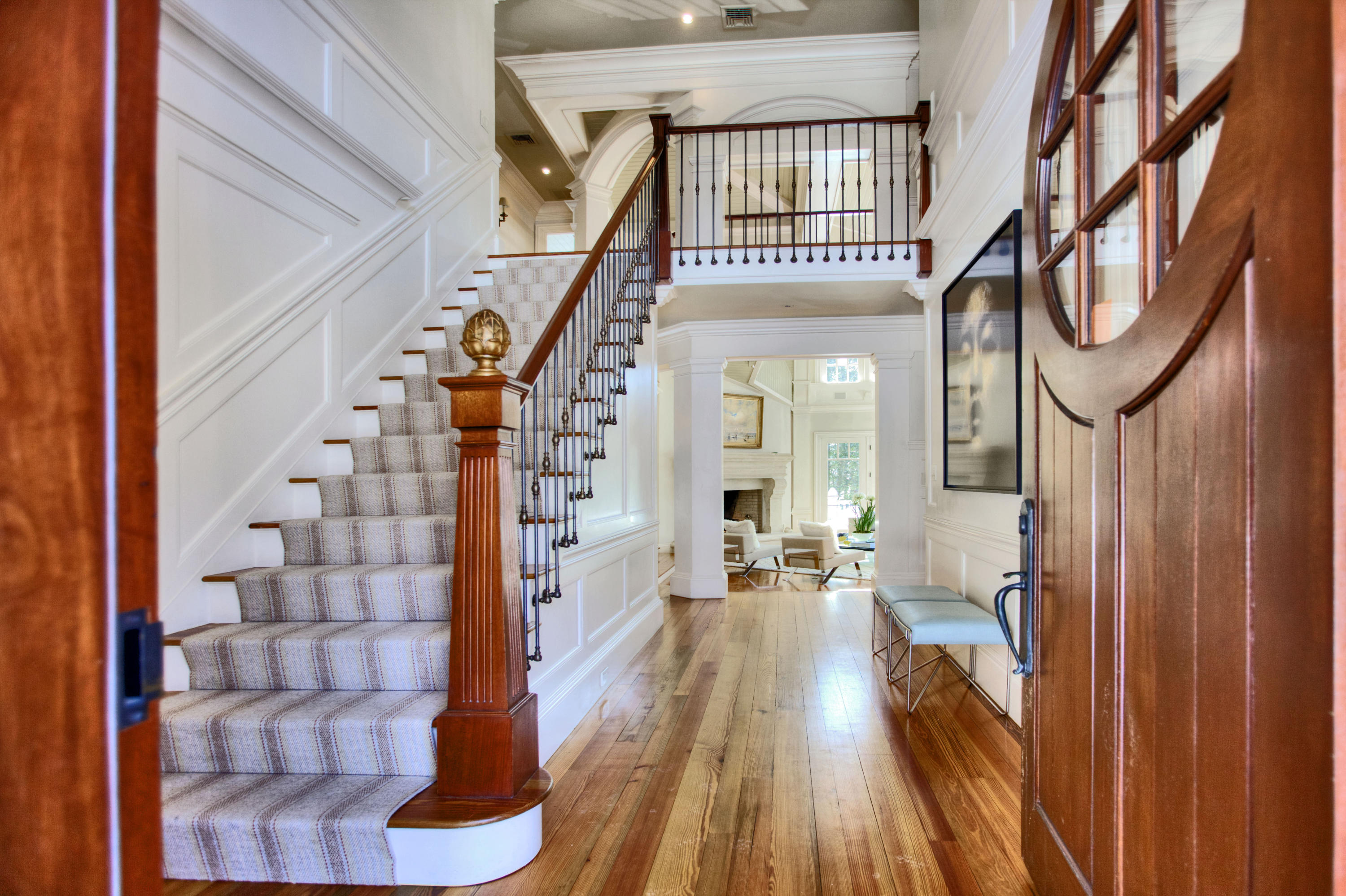 100 Goodwives River Road Darien, CT 06820 - Photo 13 of 25 a view of entryway with wooden floor