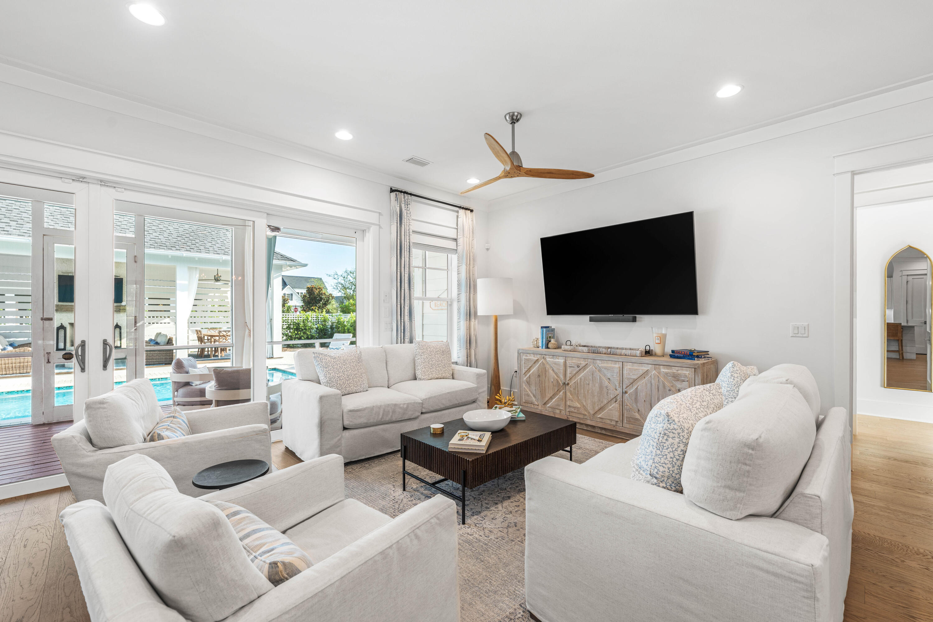 1016 Pathways Dr Inlet Beach Inlet Beach, FL 32461 - Photo 16 of 40 a living room with furniture and a flat screen tv