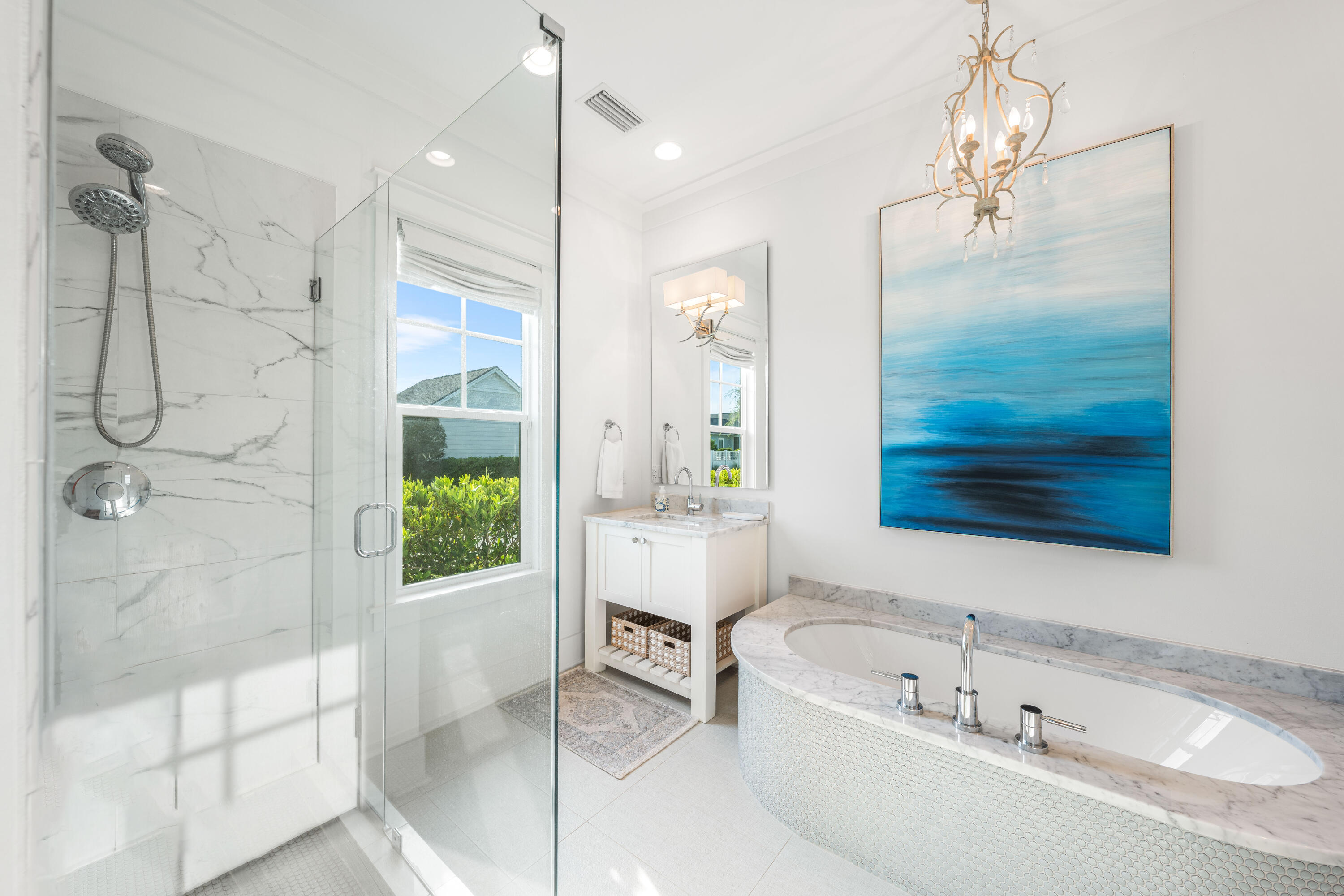 1016 Pathways Dr Inlet Beach Inlet Beach, FL 32461 - Photo 26 of 40 a bathroom with a bathtub and a shower
