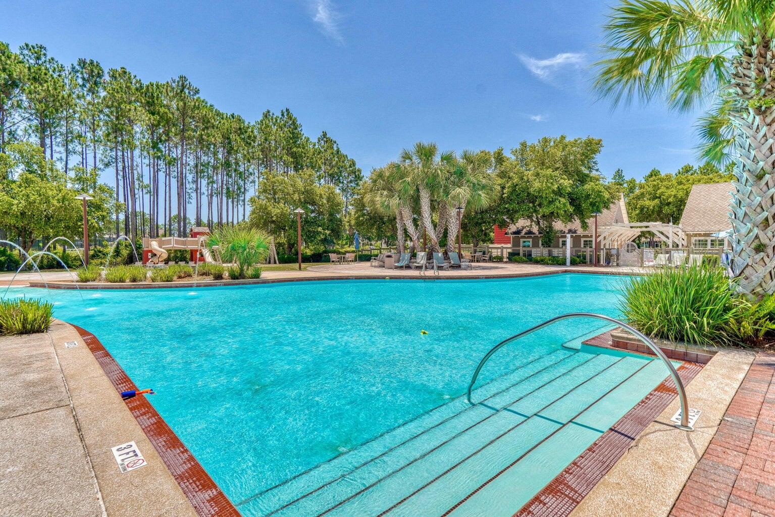 1016 Pathways Dr Inlet Beach Inlet Beach, FL 32461 - Photo 38 of 40 a view of yard with swimming pool and green space