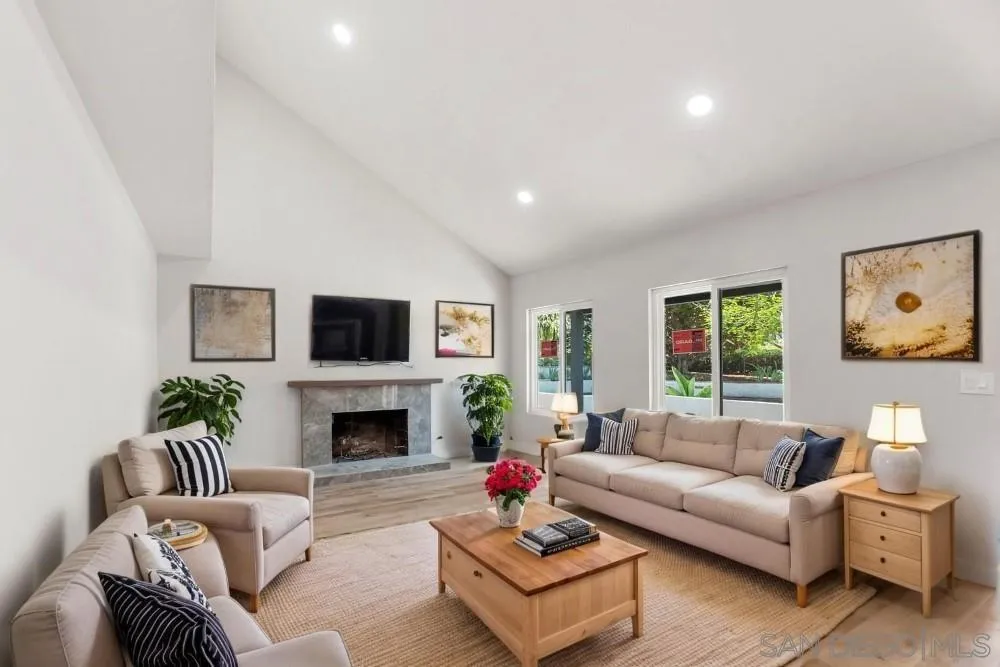 13765 Celestial Road Poway, CA 92064 - Photo 10 of 59 a living room with furniture fireplace and window
