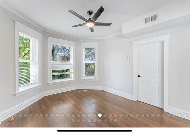 a view of a livingroom with a window