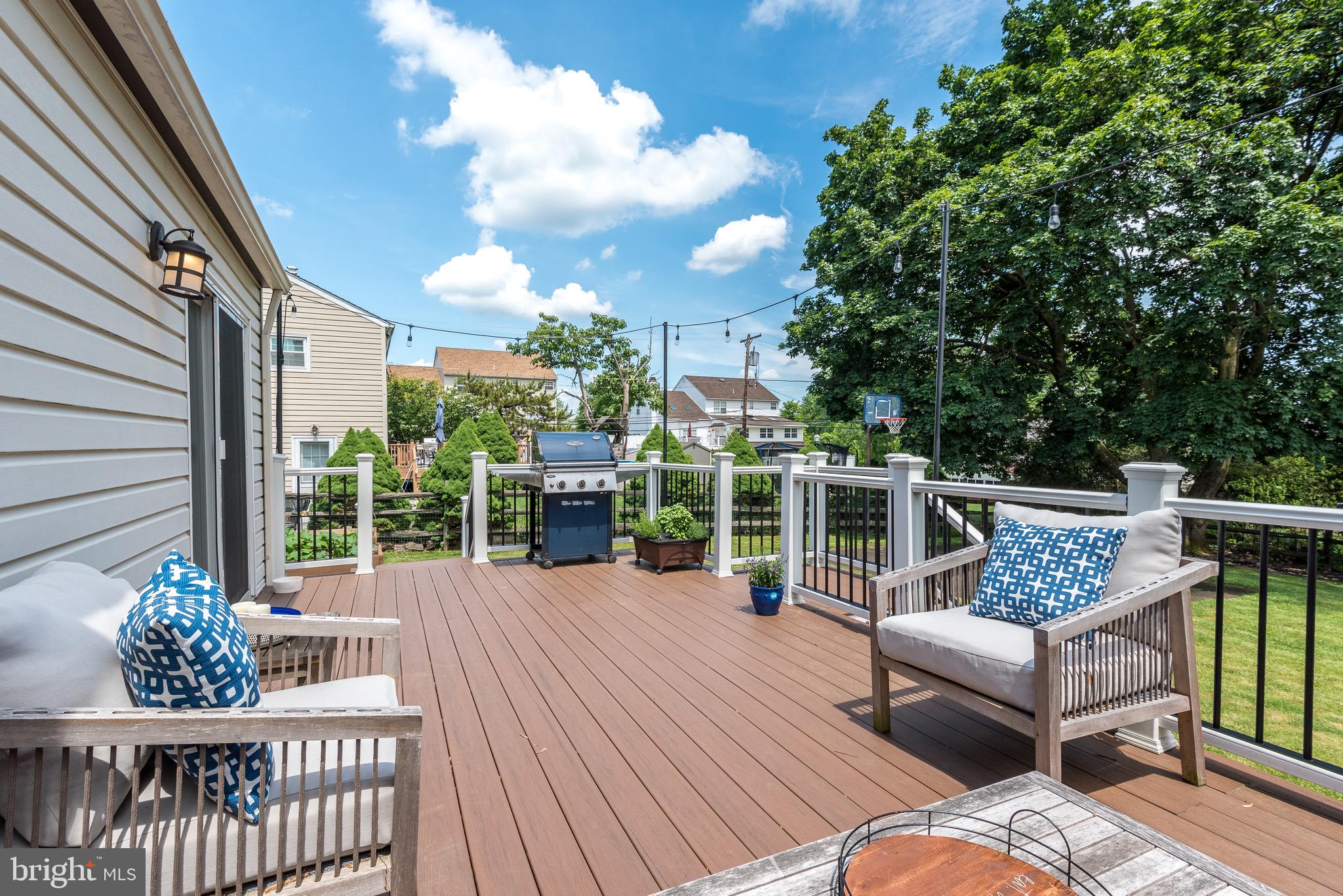387 South Norristown Road Warminster, PA 18974 - Photo 30 of 39 custom deck with dual stairways