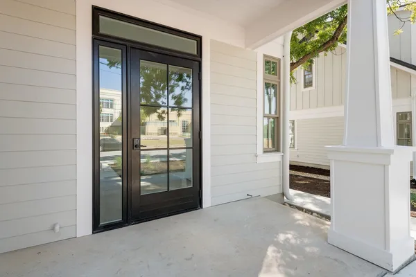 a view of hallway with stairs