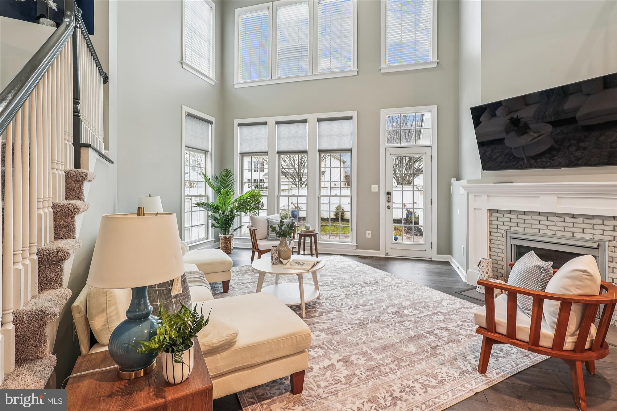 706 Crisfield Way Annapolis, MD 21401 - Photo 15 of 71 a living room with furniture fireplace and flat screen tv