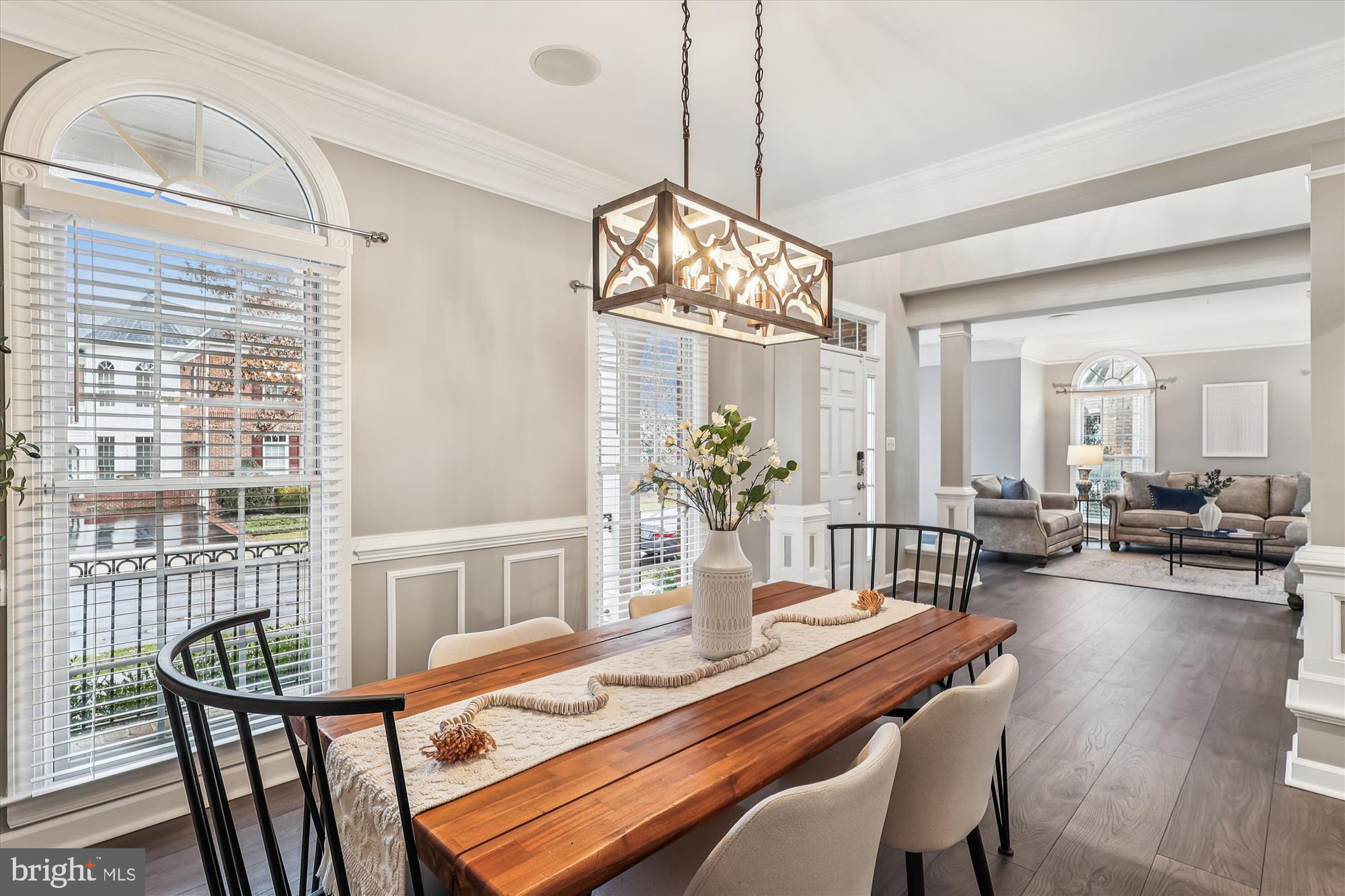 706 Crisfield Way Annapolis, MD 21401 - Photo 10 of 71 a view of a dining room with furniture window and wooden floor