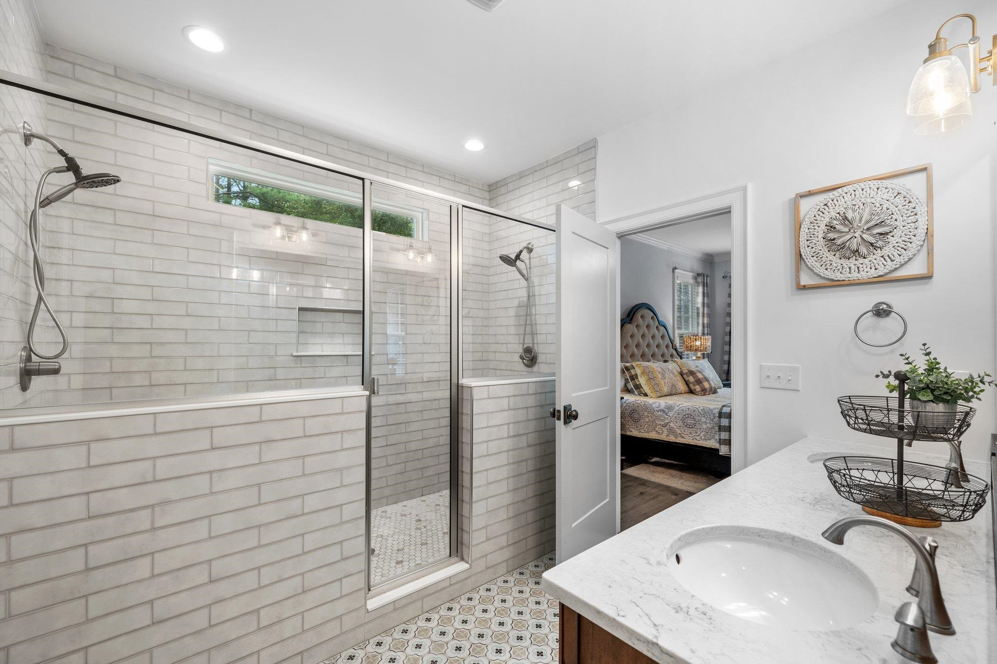 1524 Chalk Road Wake Forest, NC 27587 - Photo 13 of 63 a bathroom with a sink a toilet and shower