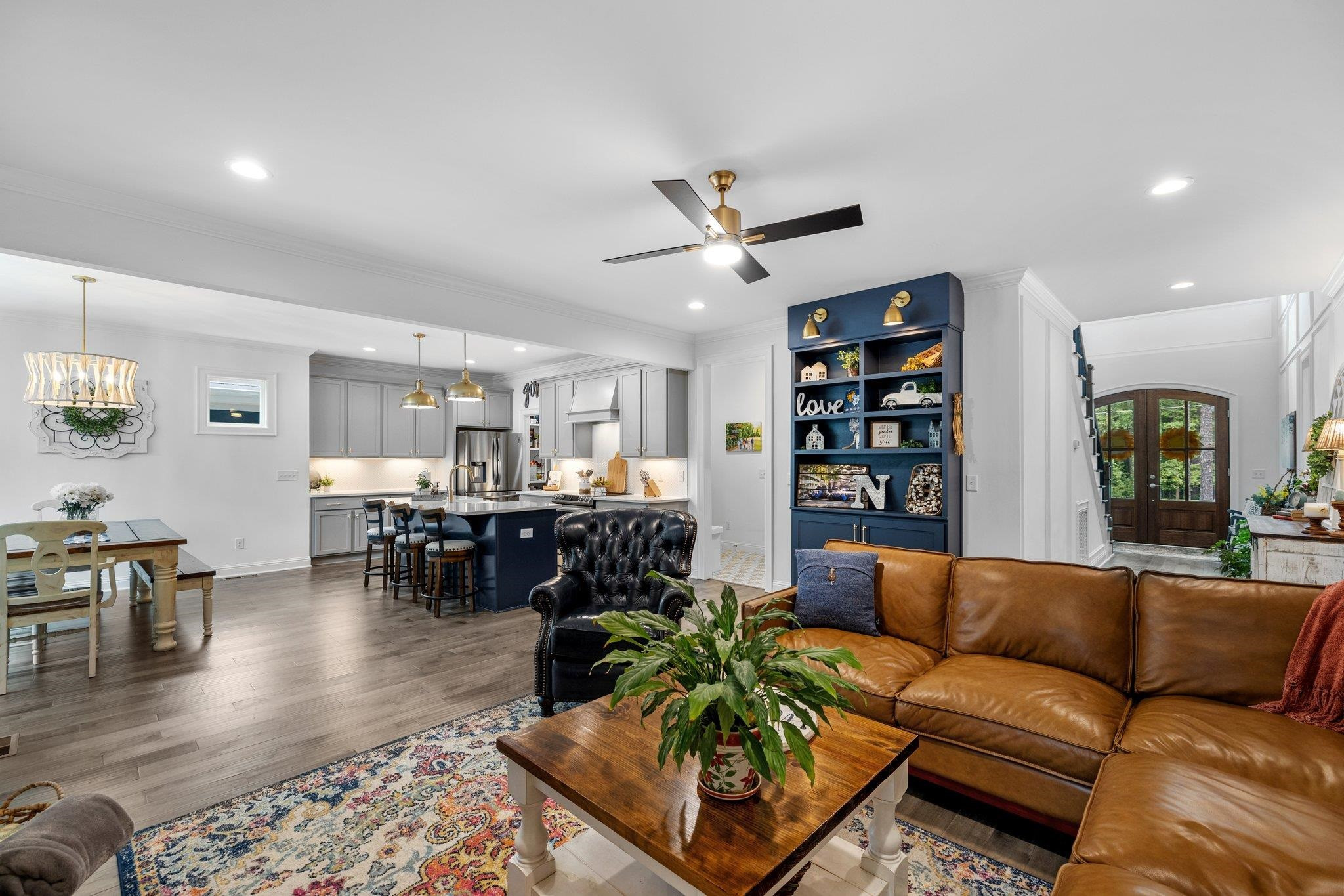 1524 Chalk Road Wake Forest, NC 27587 - Photo 15 of 63 a living room with furniture and wooden floor