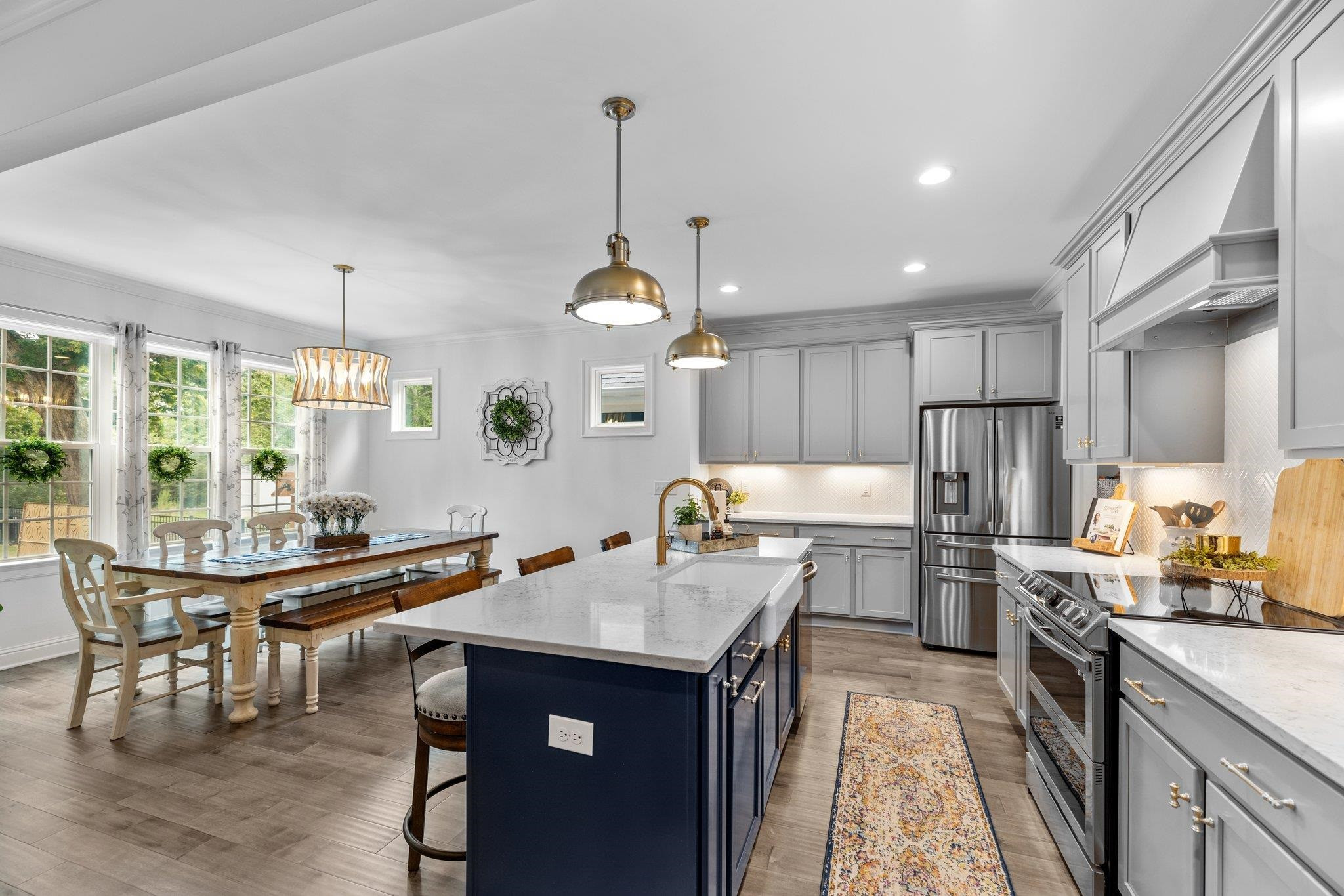 1524 Chalk Road Wake Forest, NC 27587 - Photo 25 of 63 a kitchen with a sink stove and refrigerator