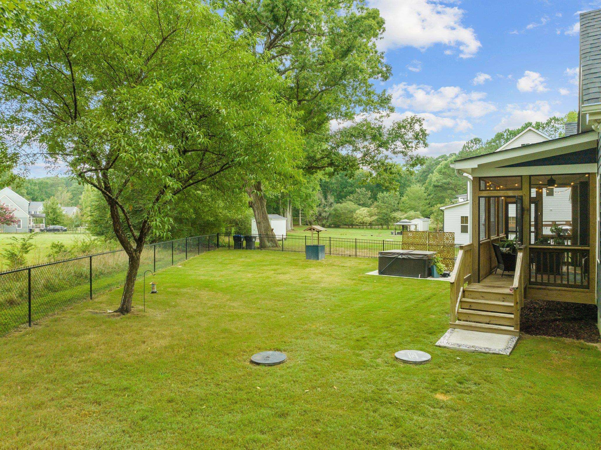 1524 Chalk Road Wake Forest, NC 27587 - Photo 49 of 63 a view of a house with a backyard