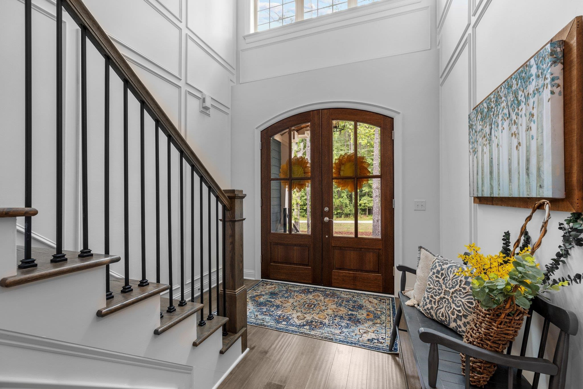 1524 Chalk Road Wake Forest, NC 27587 - Photo 7 of 63 a view of entryway and hall with wooden floor